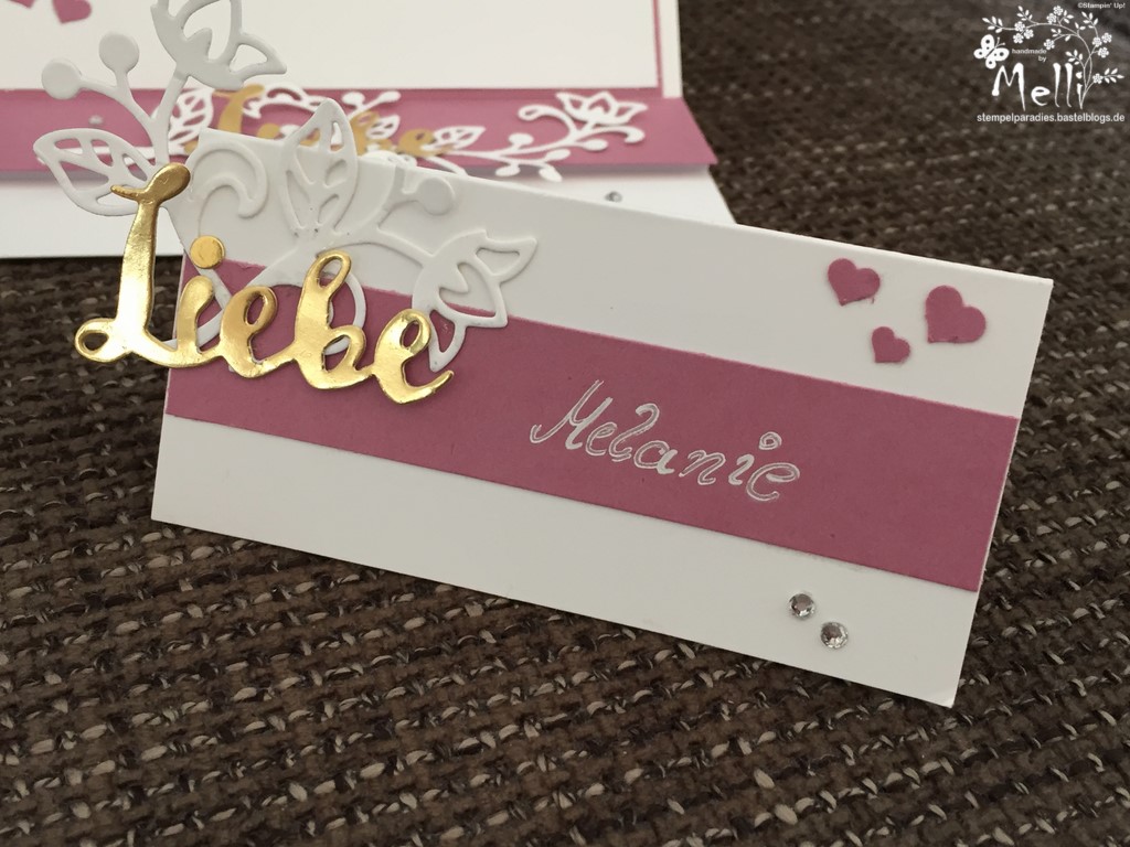 Stampin Up, Hochzeit, Einladung, Karten, Tischkarte, Menü, Mellis Stempelparadies, Zarte Pflaume (7)