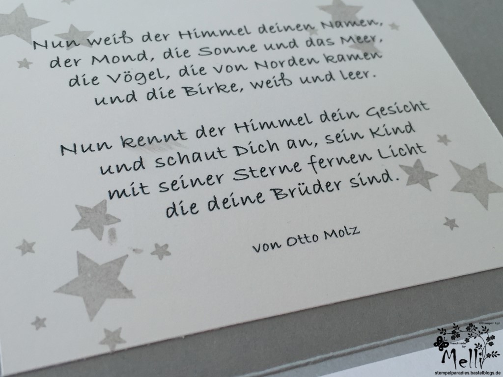 Stampin Up, Dankeskarte, Geburt