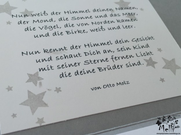 Stampin Up, Dankeskarte, Geburt