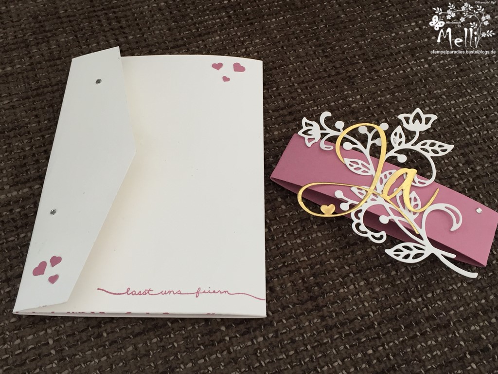 Stampin Up, Hochzeit, Einladung, Karten, Tischkarte, Menü, Mellis Stempelparadies, Zarte Pflaume (1)