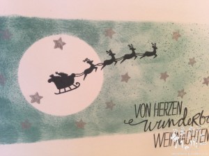 Weihnachtskarte mit Stampin' Up!
